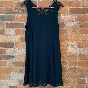 Black Sheath Mini Dress, Medium